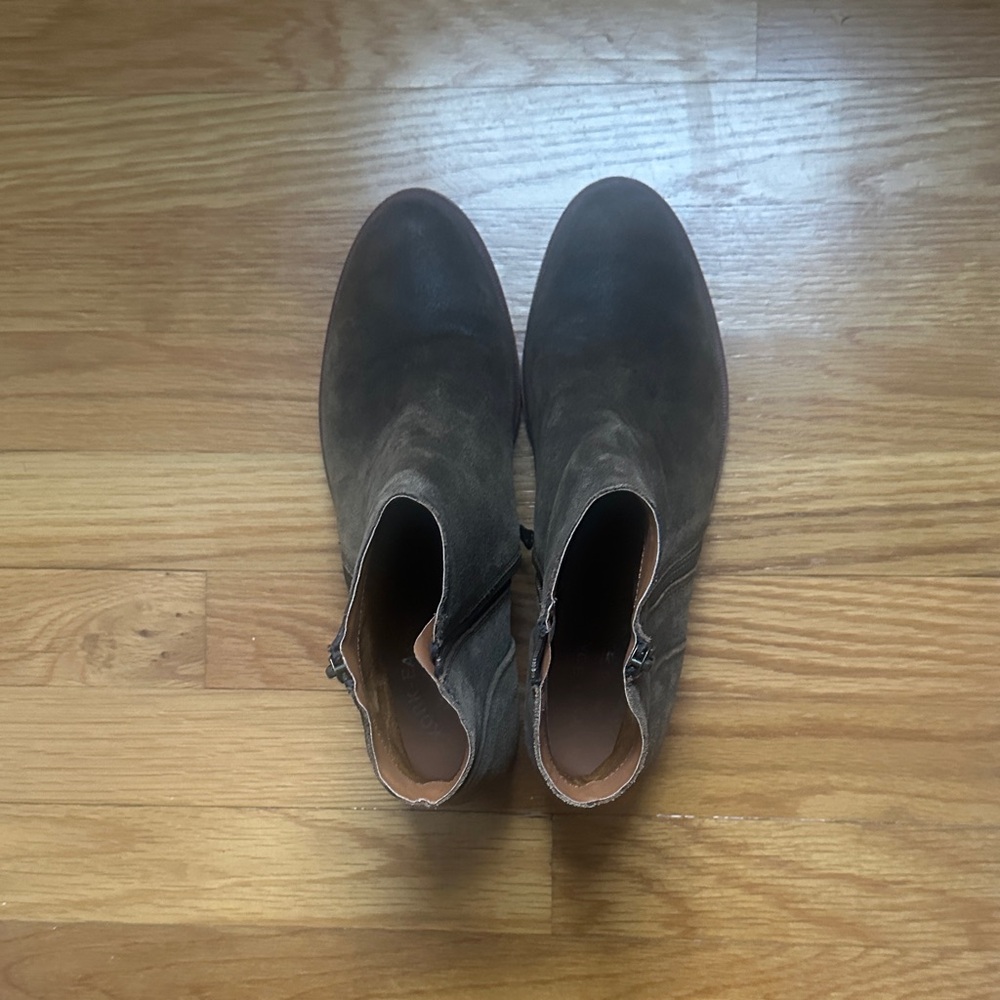 Kork-Ease Dark Brown Ankle Booties